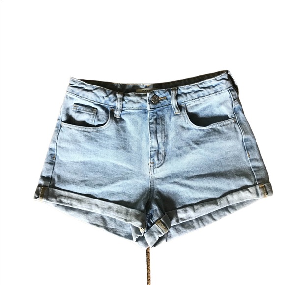 PACSUN rolled denim shorts 25 - Picture 1 of 4